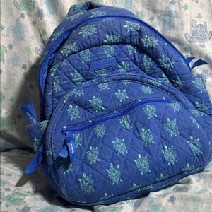 Vera Bradley Blue Turtle Print Backpack